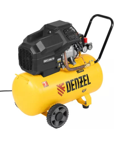 Компрессор воздушный DKV2200/50, Х-PRO 2.2 кВт, 400 л/мин, 50 л Denzel