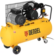 Компрессор воздушный DENZEL BCV2200/100, 2.2 кВт, ременный привод, 100 литров, 370 л/мин
