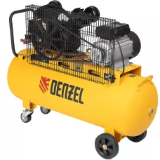 Компрессор воздушный DENZEL BCV2200/100, 2.2 кВт, ременный привод, 100 литров, 370 л/мин