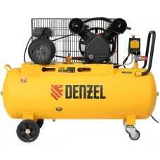 Компрессор воздушный DENZEL BCV2200/100, 2.2 кВт, ременный привод, 100 литров, 370 л/мин