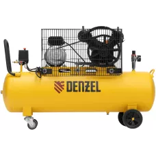 Компрессор воздушный DENZEL BCV2300/100, 2.3 кВт, ременный привод, 100 литров, 440 л/мин