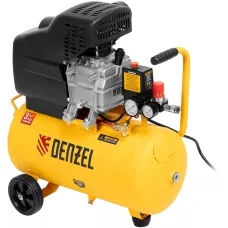 Компрессор воздушный DENZEL DC1500/24, 1.5 кВт, прямой привод, 24 литра, 220 л/мин