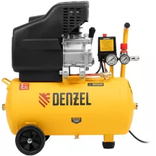Компрессор воздушный DENZEL DC1500/24, 1.5 кВт, прямой привод, 24 литра, 220 л/мин