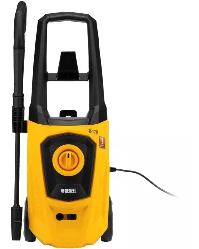 Моечная машина высокого давления R-170, 2000 Вт, 170 бар, 360 л/ч, колесная// Denzel