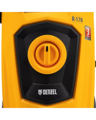 Моечная машина высокого давления R-170, 2000 Вт, 170 бар, 360 л/ч, колесная// Denzel