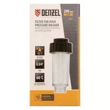 Фильтр для моек высокого давления DENZEL 58301 G3/4 дюйм, универсальный