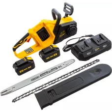 Аккумуляторная цепная пила DENZEL RCS400-36, Li-ion, 36 В, 4 Ач, шина 400 мм, бесщеточная