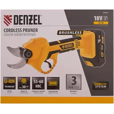Секатор аккумуляторный DENZEL CP-30, 18В Li-Ion