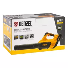 Воздуходувка аккумуляторная DENZEL RB180-36, Li-ion, 36 В, 4 Ач, 180 км/ч, 820 м3/ч