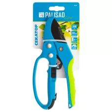 Секатор, 200 мм, пружина возвратная, храповой механизм PALISAD 60560