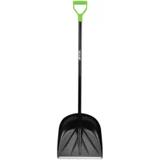 Лопата для уборки снега пластиковая, 400х417х1390 мм, алюминиевый черенок PALISAD 61395