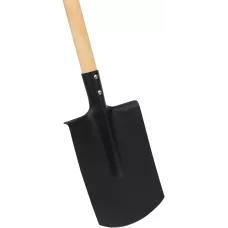 Лопата прямоугольная, 200х284х1340 мм, деревянный черенок с пропиткой, Россия Сибртех
