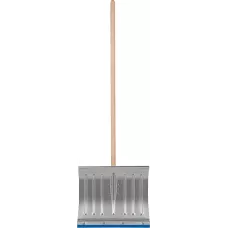 Лопата для уборки снега алюминиевая, 430 х 370 х 1350 мм, деревянный черенок, Россия, Сибртех