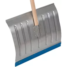 Лопата для уборки снега алюминиевая, 430 х 370 х 1350 мм, деревянный черенок, Россия, Сибртех