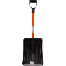 Лопата для уборки снега пластиковая, 275 х 345 х 890 мм, стальной черенок, Россия, Stels