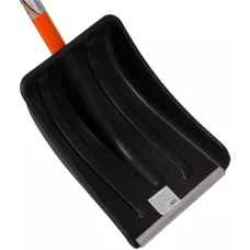 Лопата для уборки снега пластиковая, 275 х 345 х 890 мм, стальной черенок, Россия, Stels