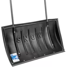 Движок для уборки снега пластиковый, 780 х 420 х 1140 мм, стальная рукоятка, Россия, Сибртех