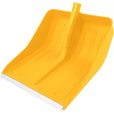 Лопата для уборки снега пластиковая, желтая, 420 х 425 мм, без черенка, Россия, Сибртех