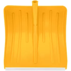 Лопата для уборки снега пластиковая, желтая, 420 х 425 мм, без черенка, Россия, Сибртех