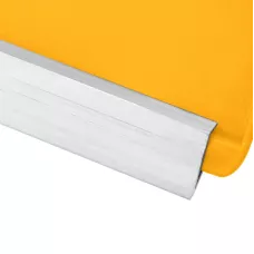 Лопата для уборки снега пластиковая, желтая, 420 х 425 мм, без черенка, Россия, Сибртех