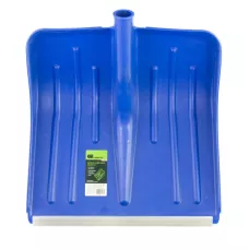 Лопата для уборки снега пластиковая, синяя, 420 х 425 мм, без черенка, Россия, Сибртех