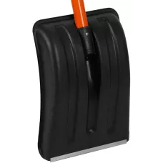 Лопата для уборки снега полипропиленовая, 275х365х790 мм, стальной черенок, Россия Stels