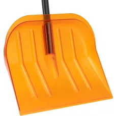 Лопата для уборки снега поликарбонат, 465х410х1390 мм, стальной черенок, усиленная Сибртех