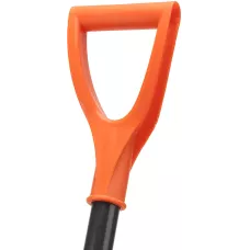 Лопата для уборки снега поликарбонат, 465х410х1390 мм, стальной черенок, усиленная Сибртех