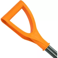 Лопата для уборки снега пластиковая, 400х405х1380 мм, стальной черенок, усиленная// Сибртех