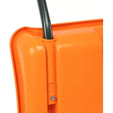 Движок для уборки снега пластиковый, 795х435х1280 мм, стальная рукоятка, усиленный// Сибртех