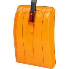 Лопата для уборки снега, поликарбонат, 270х360х840 мм, стальной черенок, усиленная Сибртех