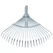 Грабли веерные стальные (300 - 480 мм) 22 плоских зуба оцинкованные PALISAD 617675