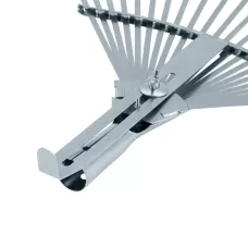 Грабли веерные стальные (300 - 480 мм) 22 плоских зуба оцинкованные PALISAD 617675