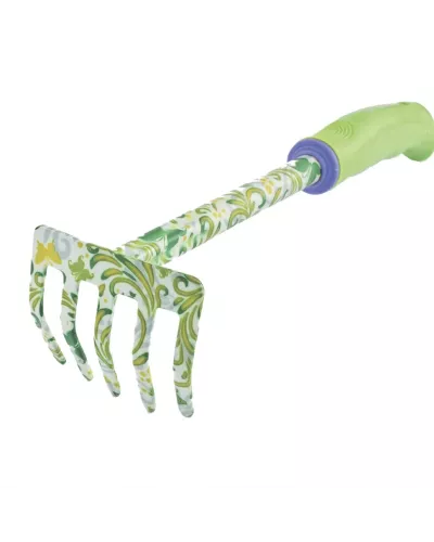Грабли 5 - зубые, 85 х 310 мм, стальные, пластиковая рукоятка, Flower Green, Palisad
