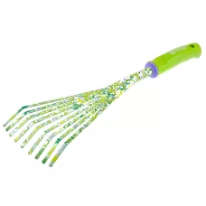 Грабли веерные 9 - зубые, 130 х 415 мм, стальные, пластиковая рукоятка, Flower Green PALISAD 620425