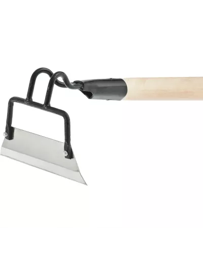 Мотыга, нержавеющая сталь, 200 х 50 х 1300 мм, деревянный черенок, Россия, Сибртех