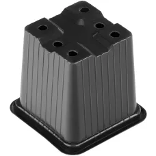 Горшочек для рассады, 70 х 70 х 65 мм, полистирол, 10 шт Россия 64345