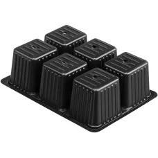 Кассета для рассады, 180 х 135 х 60 мм, 6 ячеек, полистирол, 5 шт Россия 64346