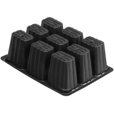 Кассета для рассады, 180 х 135 х 60 мм, 9 ячеек, полистирол, 5 шт Россия 64347