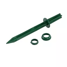 Колышек 20 см, с кольцом для крепления пленки, зеленый PALISAD 64433