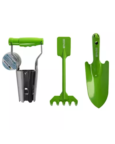 Набор садового инструмента, цельнометаллический, 3 предмета, Fresh Line, Palisad
