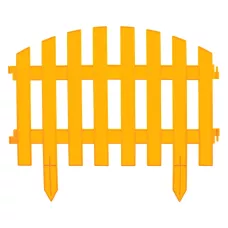 Забор декоративный "Винтаж" 28 х 300 см, желтый PALISAD 65010