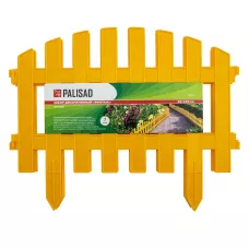 Забор декоративный "Винтаж" 28 х 300 см, желтый PALISAD 65010