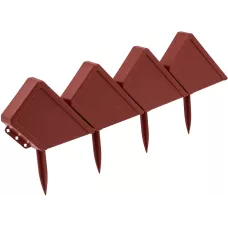 Бордюр "Кирпич" 13 х 300 см, терракот PALISAD 65040