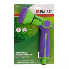 Пистолет-распылитель, 8 режимов, двухкомпонентная рукоятка PALISAD 65160