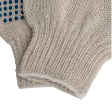 Перчатки х/б, ПВХ покрытие, "Точка", 7 класс Россия Сибртех