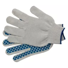 Перчатки х/б, ПВХ покрытие, "Шахматный облив", 10 класс Россия 67713