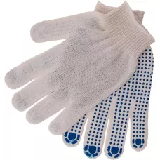Перчатки х/б, ПВХ покрытие, "Точка", 10 класс Россия 67715