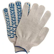 Перчатки х/б, ПВХ покрытие, "Волна", 10 класс Россия 67716