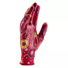 Перчатки садовые с нитрильным обливом, красные, S PALISAD 67744